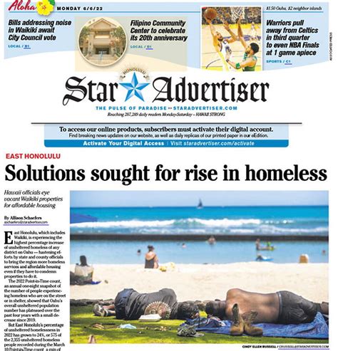 Honolulu star adv - The Honolulu Advertiser, Honolulu, HI. 4,767 likes. Hawai‘i's Complete Source. Visit us online at HonoluluAdvertiser.com Twitter: @HonAdv.